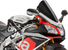 Race Windscreen - 15-1/2" - Black - RSV4 - Lutzka's Garage