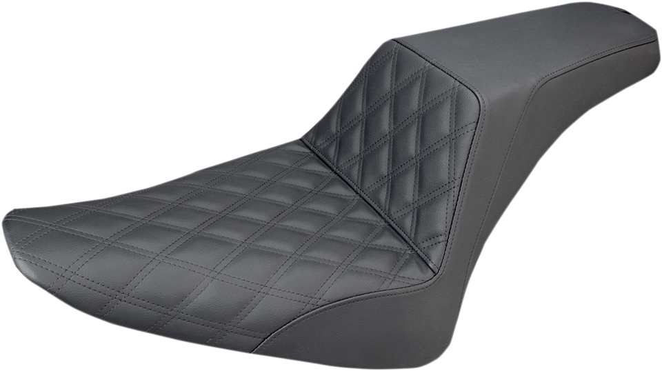 Step-Up Seat - Front Lattice Stitch - Black - FLS - Lutzka's Garage