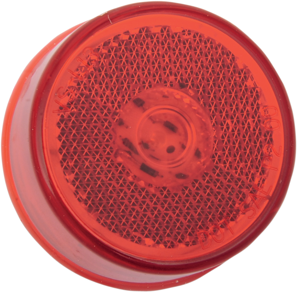 2" Round LED Light - Red - Lutzka's Garage