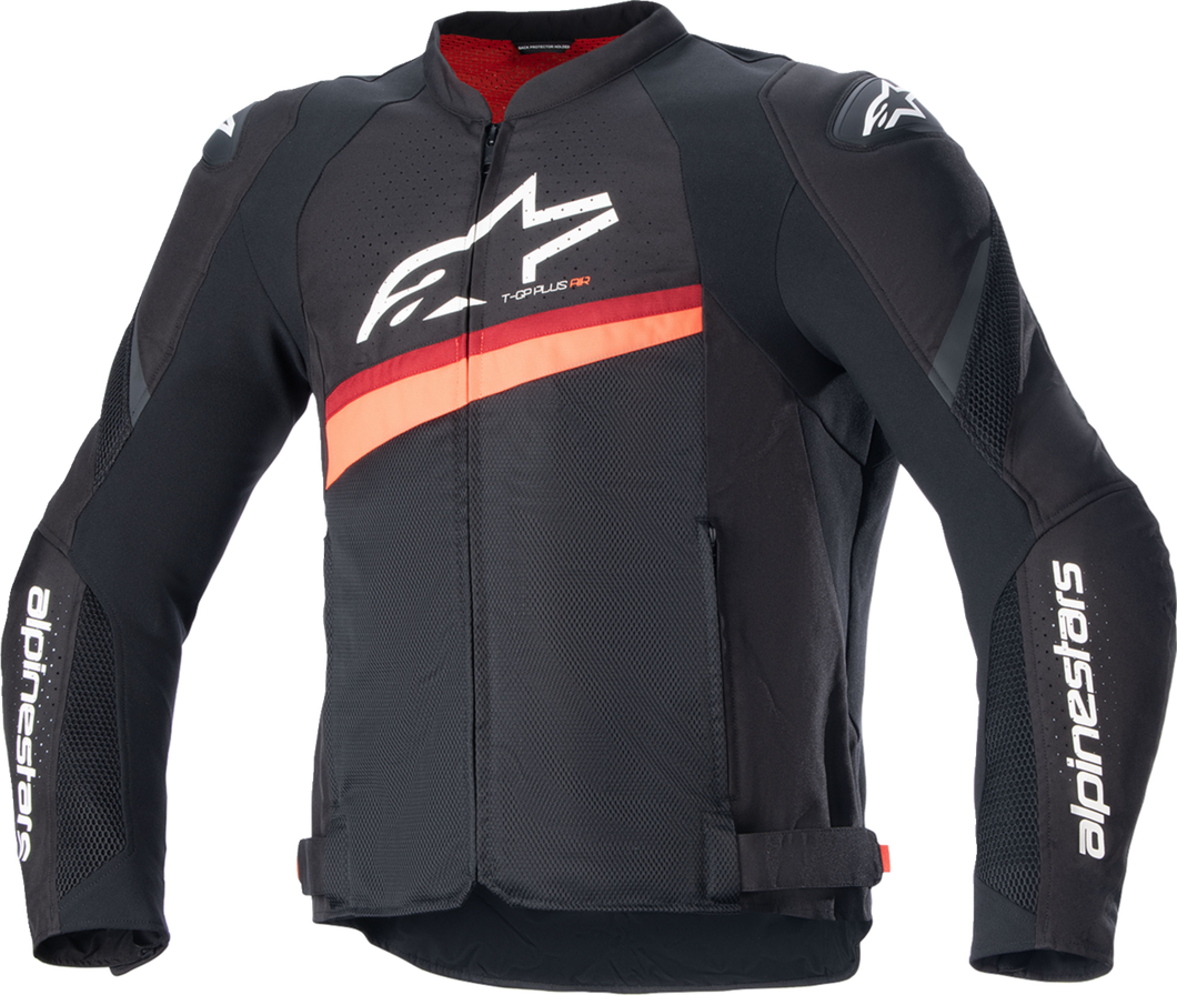 T-GP Plus R v4 Airflow Jacket - Black/ Red Fluo - Small - Lutzka's Garage