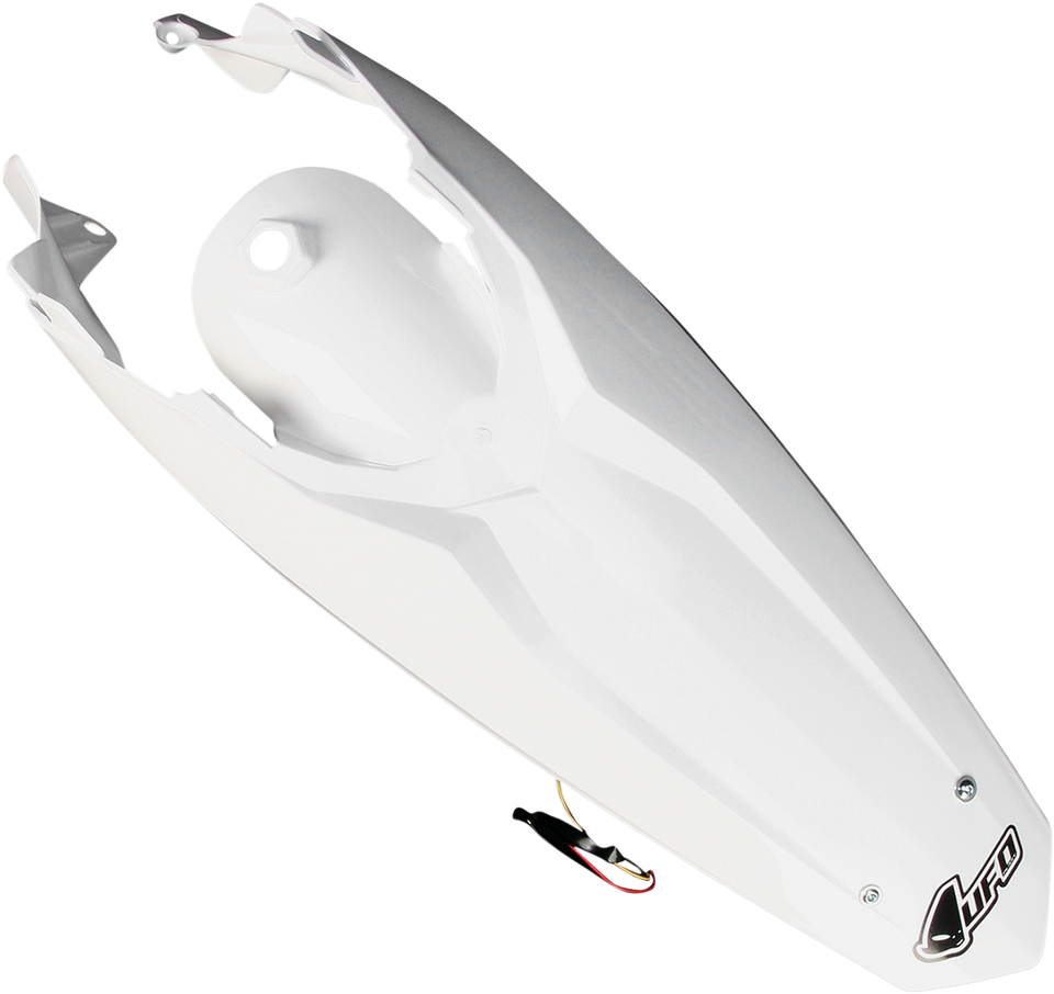 Enduro Rear Fender - with Light - 98 - 19 KTM White