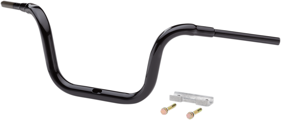 Handlebar - Grande Traditional Ape Hanger - 10" - Black - Lutzka's Garage
