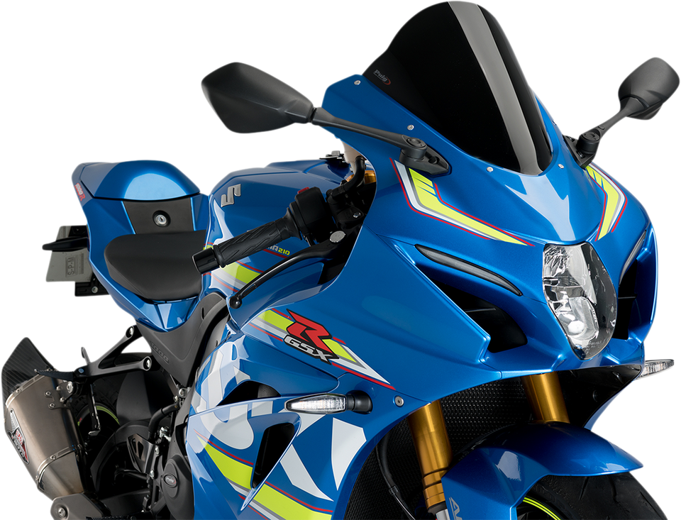 Race Windscreen - 11-1/4" - Black - GSX-R - Lutzka's Garage