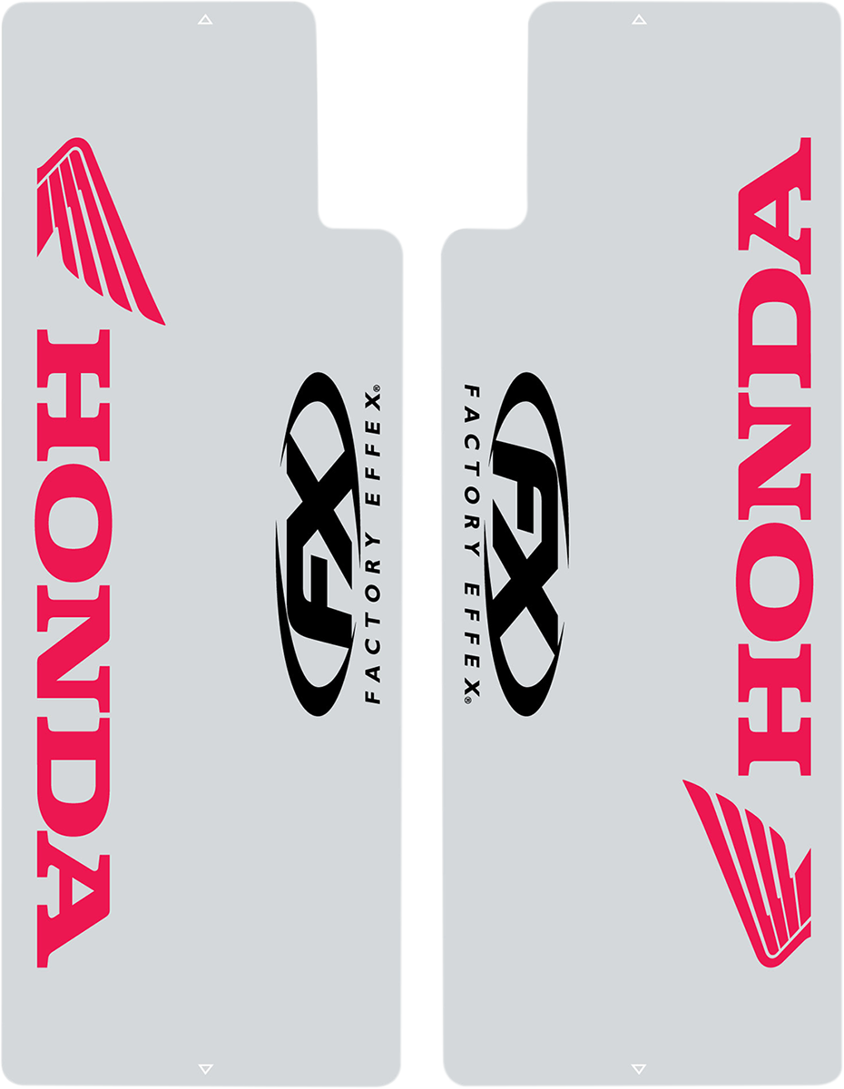 Fork Shield Decal - Upper - Honda - Red - Lutzka's Garage