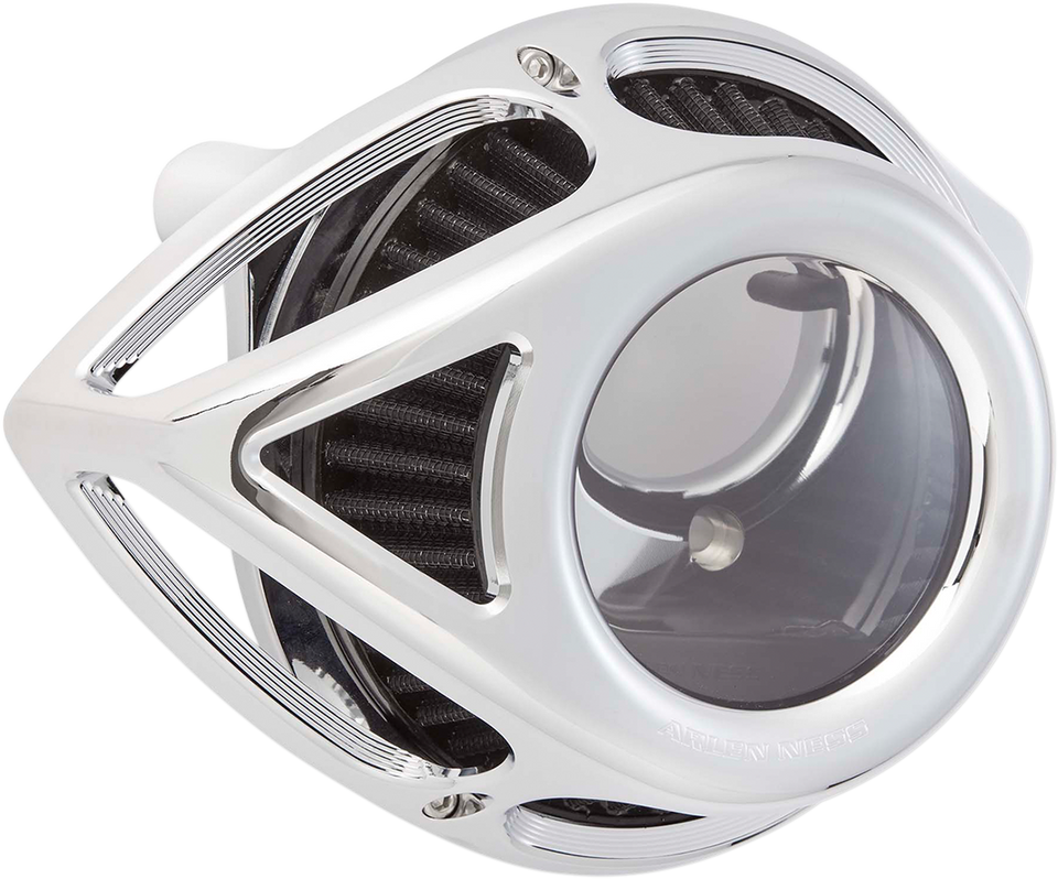 Clear Tear Air Cleaner Kit - Chrome - Lutzka's Garage