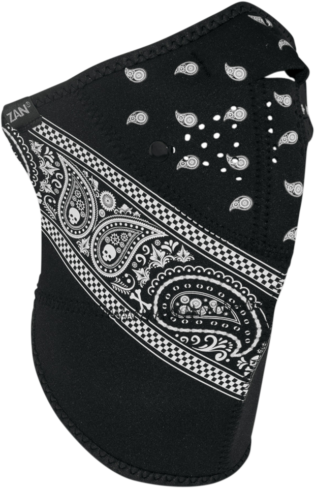 3-Panel Neo-X Neoprene Face Mask - Classic Bandana - Paisley - Lutzka's Garage