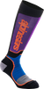 Youth MX Plus Socks - Black/Purple/Blue/Orange - Medium/Large