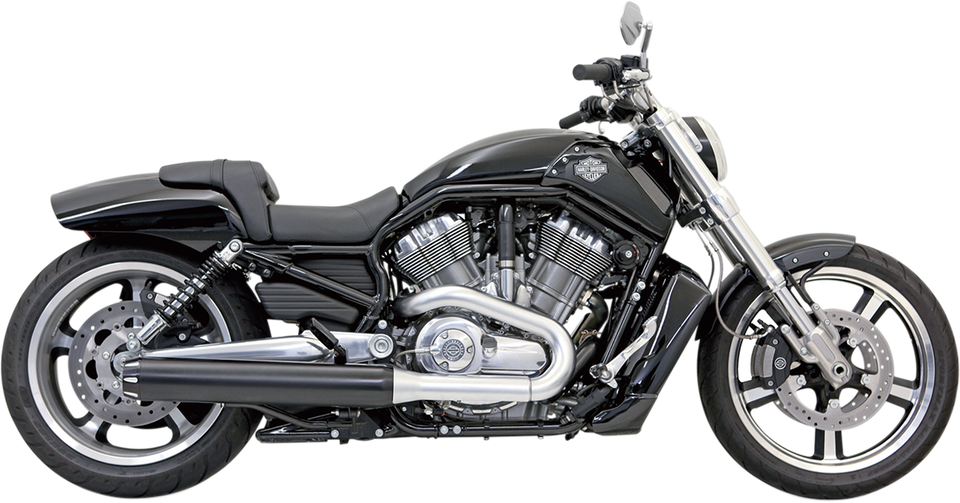 4" Slip-On Mufflers for VRSCF - Black - Lutzka's Garage