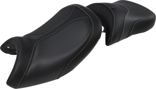 Adventure Tour Seat - Low - Lumbar Backrest - Black - R1200GS 13-19 - Lutzka's Garage