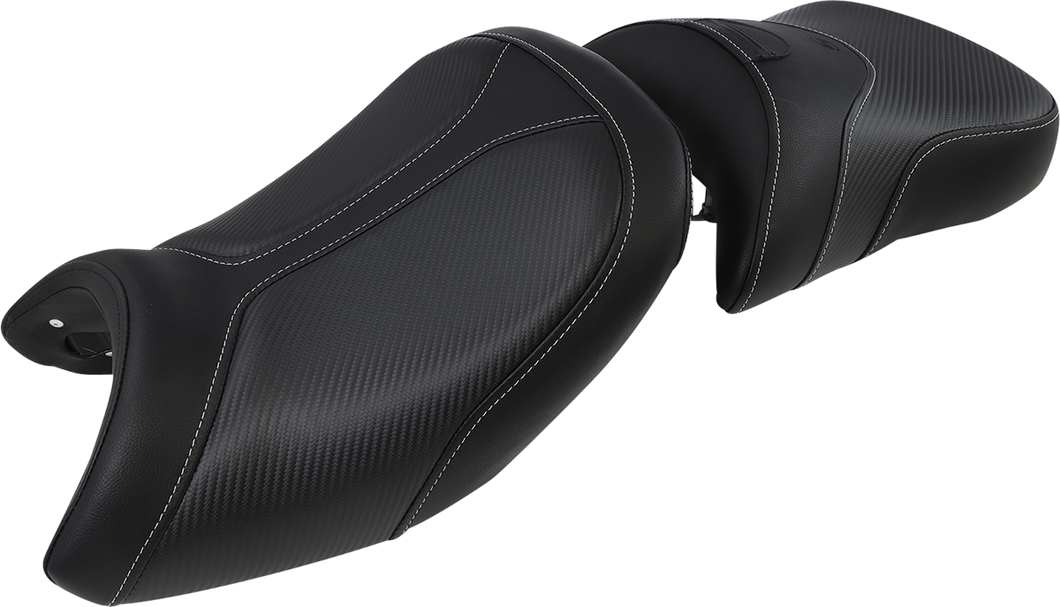 Adventure Tour Seat - Low - Lumbar Backrest - Black - R1200GS 13-19 - Lutzka's Garage