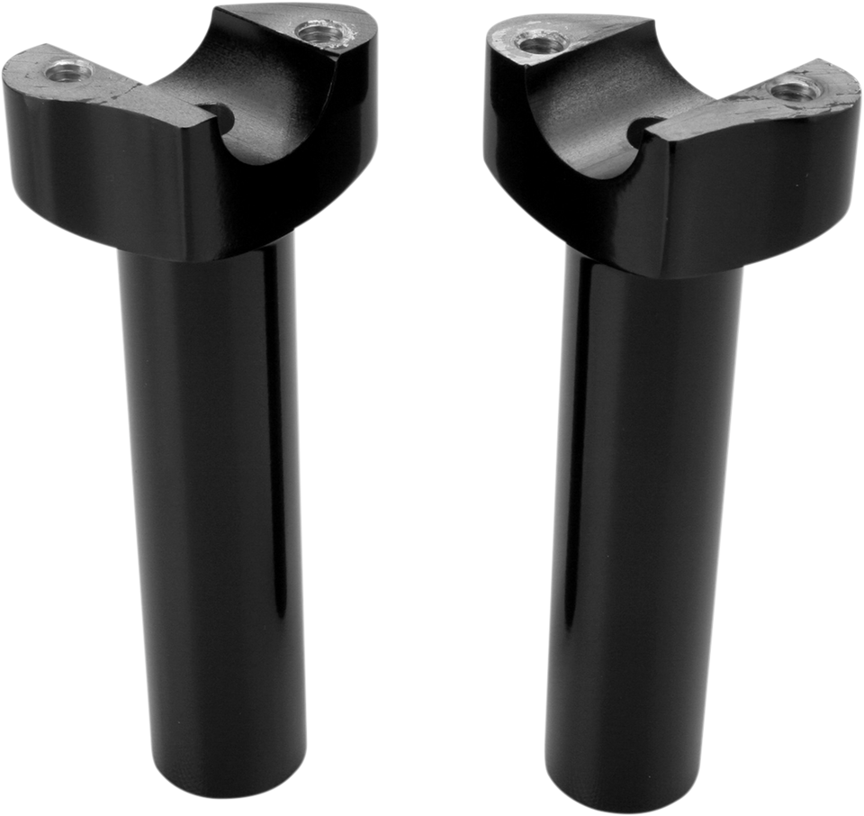 Risers - Straight - 5-1/2" - Black - Lutzka's Garage