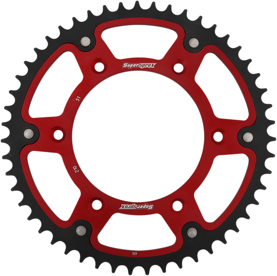 Stealth Rear Sprocket - 51 Tooth - Red - Honda - Lutzka's Garage