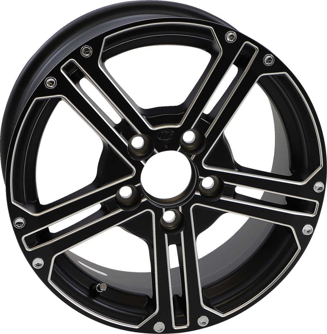 Wheel - SS212 Alloy - Front/Rear - Milled Black - 15x7 - 5/4.5 - 6+1 (+61.8mm)