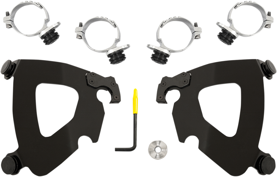 Gauntlet Mounting Kit - Black - FXDL 14-17 - Lutzka's Garage