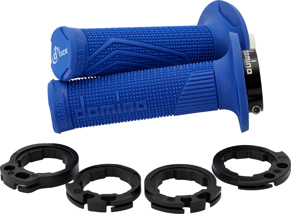 Grips - D100 - D-Lock - Blue - Lutzka's Garage