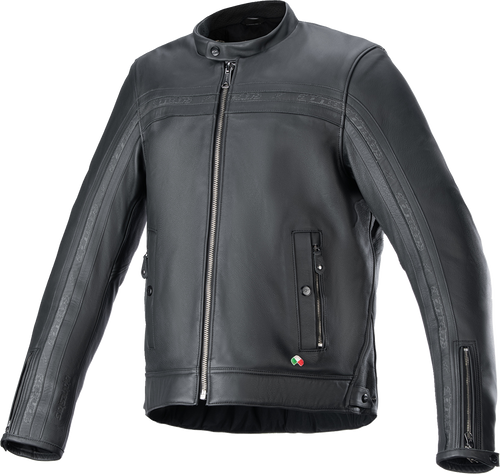 Dyno Leather Jacket - Black/Black - Small - Lutzka's Garage