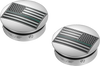 Swing Arm Covers - Green Line American Flag - Custom - Reversed