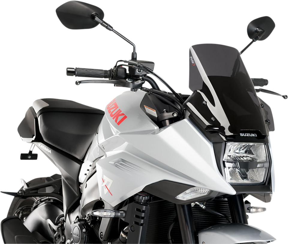 Race Windscreen - 13" - Dark Smoke - YZF-R3 - Lutzka's Garage