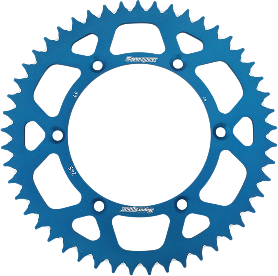 Rear Sprocket - Blue - Yamaha - 49 Tooth - Lutzka's Garage