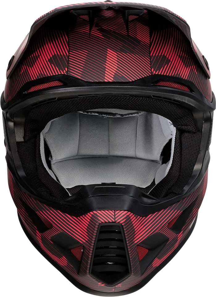 F.I. Helmet - Agroid Camo - MIPS® - Red/Black - XS - Lutzka's Garage