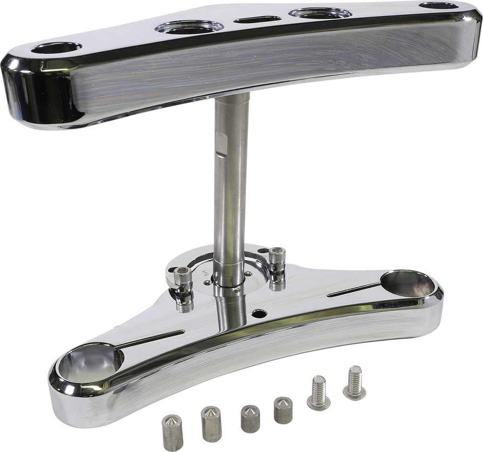 Triple Tree - 41 mm - Chrome - Raked 5° - Elite Smooth - Lutzka's Garage