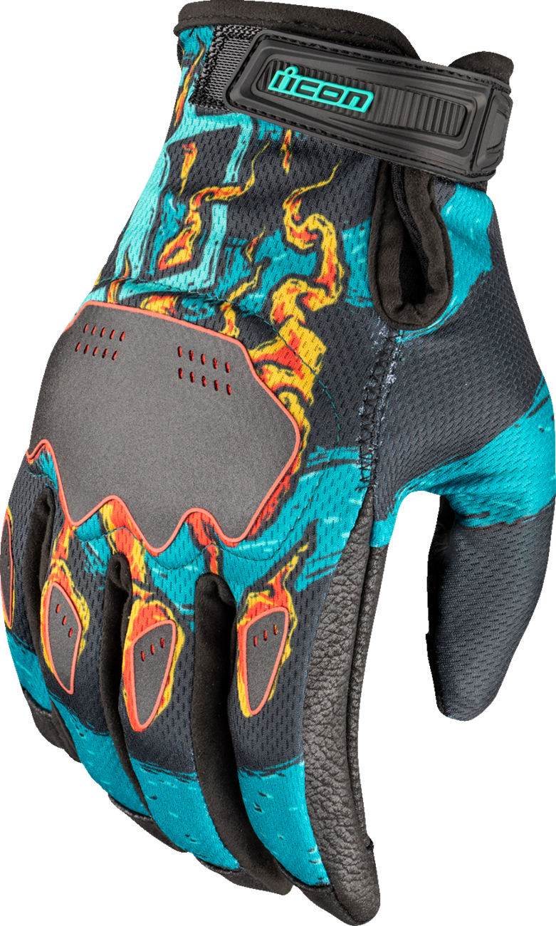 Hooligan™ Munchies Gloves - Teal - Small - Lutzka's Garage