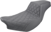 Step-Up Seat - Front Lattice/Rear Smooth - Black - Indian - Lutzka's Garage