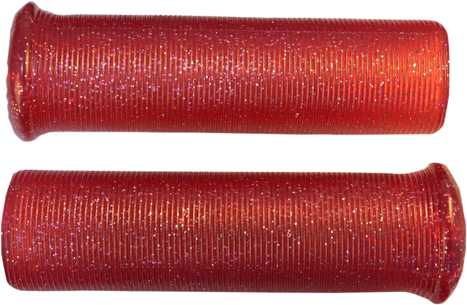 Grips - Retro - Metal - 7/8" - Red - Lutzka's Garage