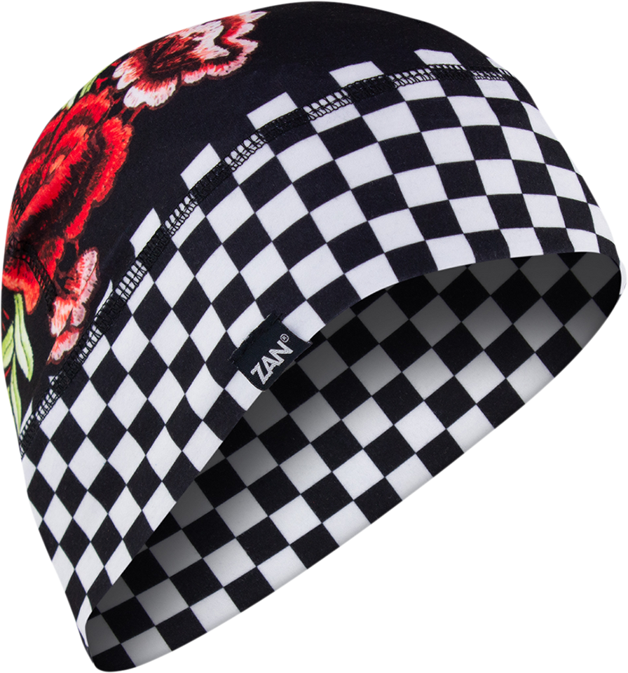 SportFlex® Beanie - Checkered Floral - Lutzka's Garage
