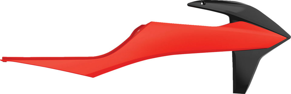 Radiator Cover - Fluorescent Orange/Black - KTM - Lutzka's Garage