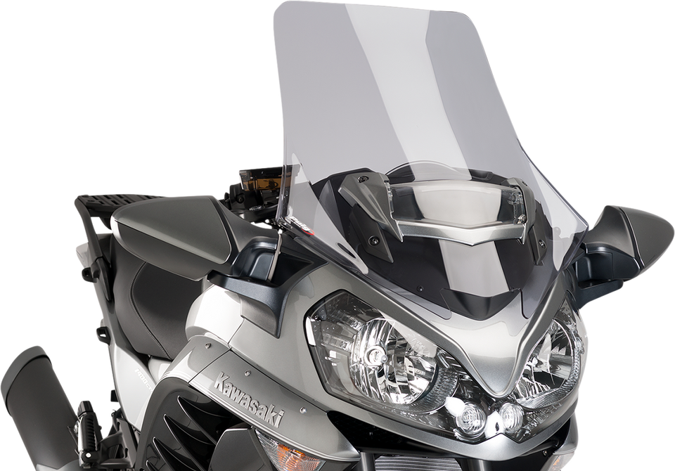 Race Windscreen - 27-3/4" - Light Smoke - Kawasaki - Lutzka's Garage