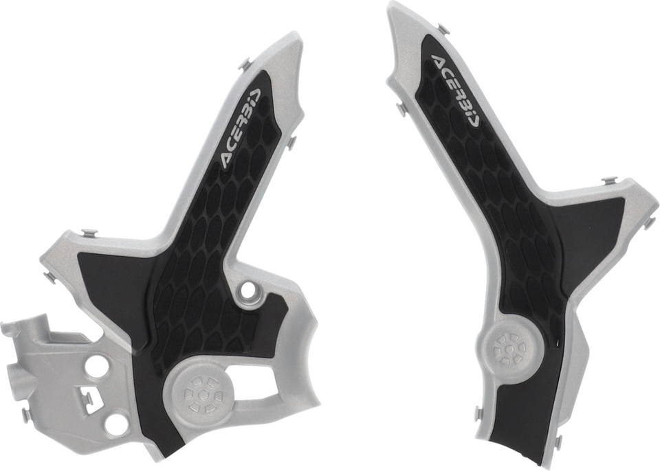 X-Grip Frame Guards - Gray/Black - CRF300 - Lutzka's Garage