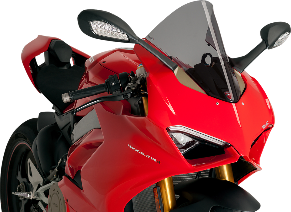 Race Windscreen - 15-3/4" - Dark Smoke - Ducati - Lutzka's Garage