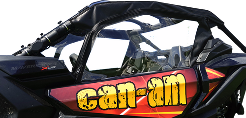 Soft Full Doors - Rear Window - Black - Can-Am X3 - Lutzka's Garage