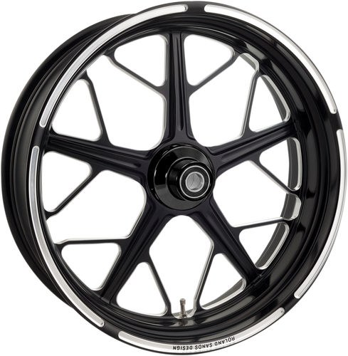 Wheel - Hutch - Front - Dual Disc/with ABS - Black/Contrast Cut™ - 21x3.5 - 08+ FL