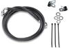 Brake Line - Front - Black - +8" - 99-07 FXST - Lutzka's Garage