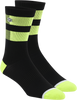 Flow Socks - Black/Fluorescent Yellow - Large/XL - Lutzka's Garage