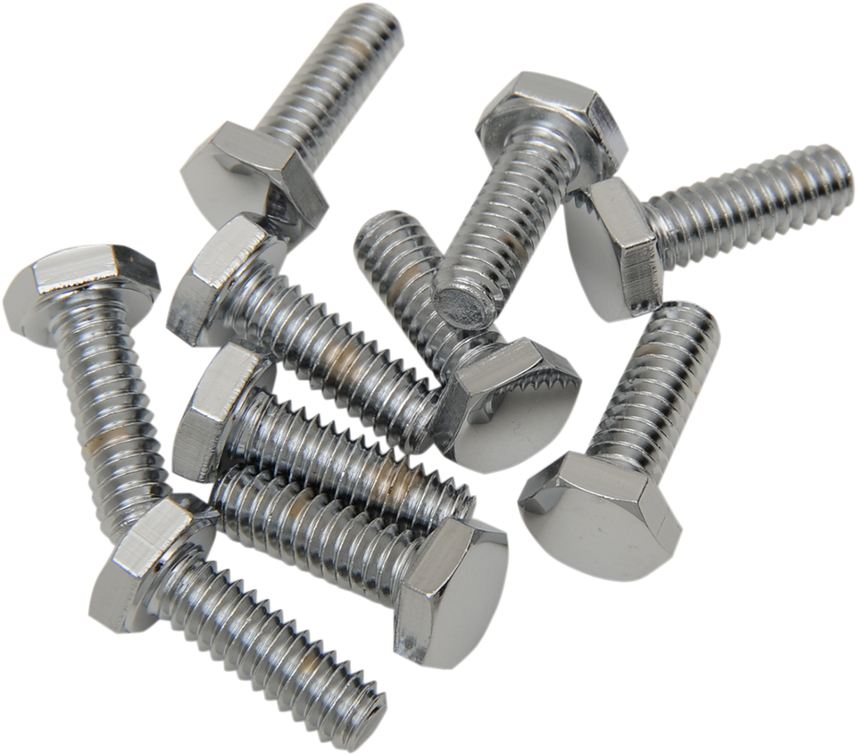 Bolts - Hex-Head - Chrome - 1/4"-20 x 3/4" - Lutzka's Garage