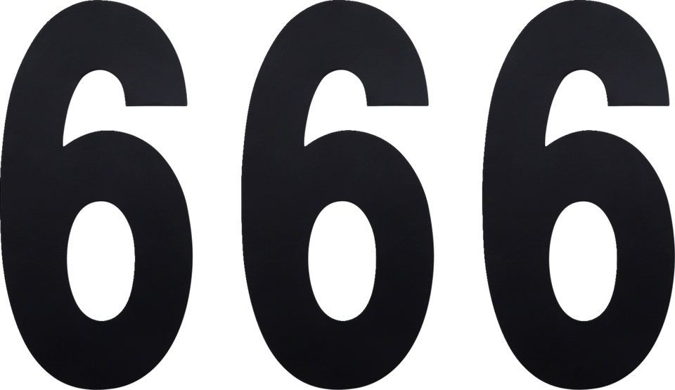 FX Number 6 - Black - 6" - Lutzka's Garage