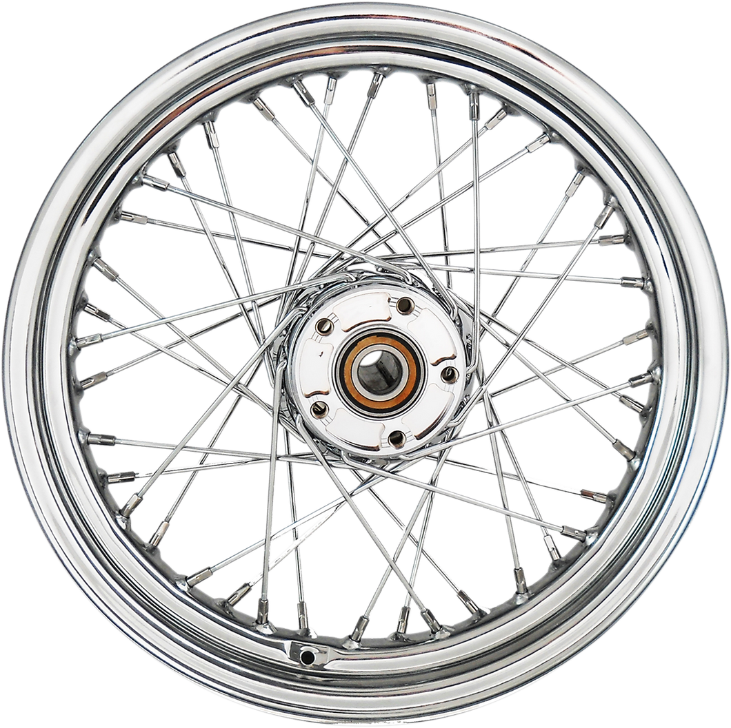 Wheel - Laced - 40 Spoke - Rear - Chrome - 16x3 - 86-99 FLT - Lutzka's Garage