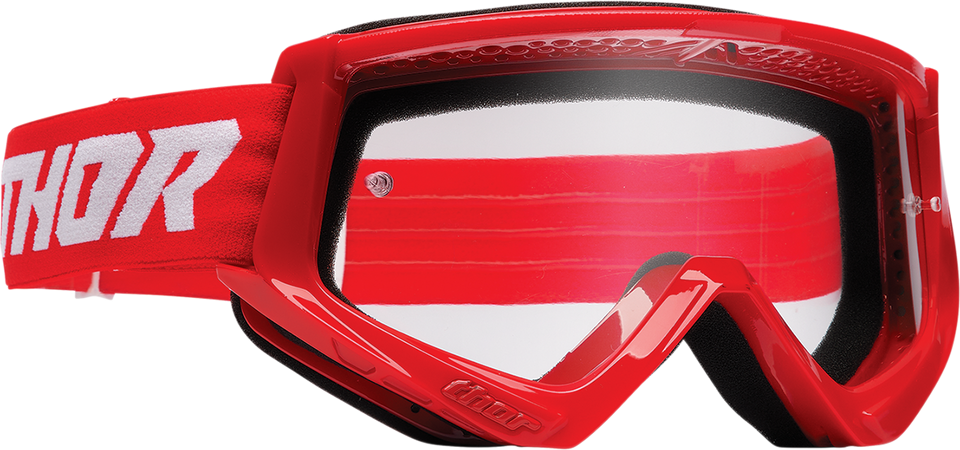 Combat Goggles - Racer - Red/White - Lutzka's Garage