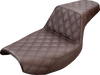 Step-Up Seat - Full Lattice Stitch - Brown - FXR - Lutzka's Garage