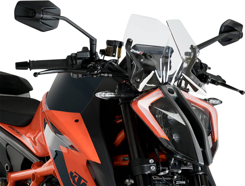 New Generation Windscreen - 10-1/2" - Clear - 1290 Super Duke R - Lutzka's Garage