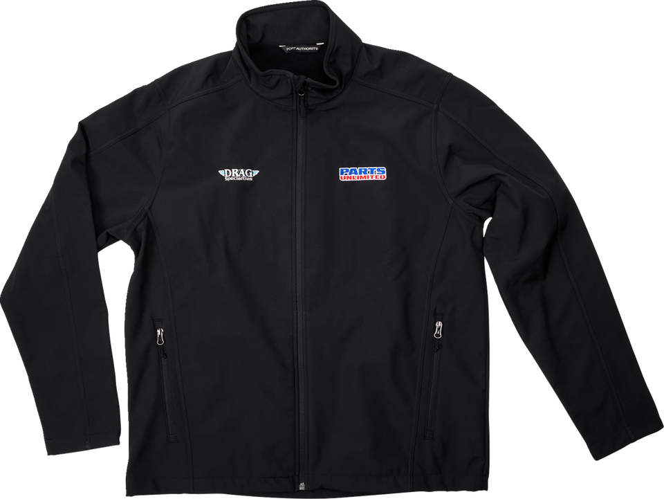 Parts Unlimited/Drag Specialties Softshell Jacket - Black - Small - Lutzka's Garage