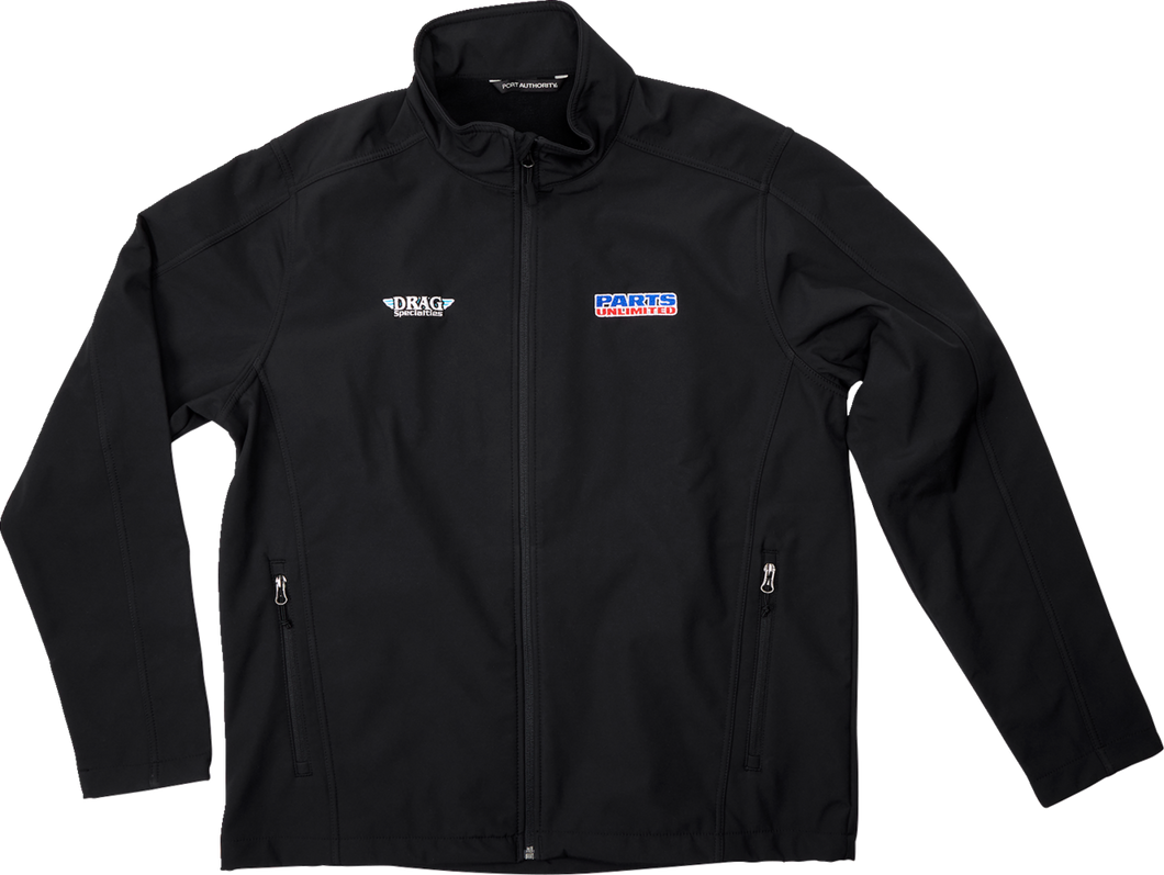 Parts Unlimited/Drag Specialties Softshell Jacket - Black - Small - Lutzka's Garage