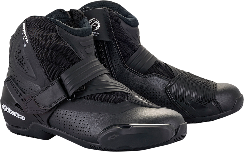 Stella SMX-1 R V2 Vented Boots - Black - US 10 / EU 42 - Lutzka's Garage