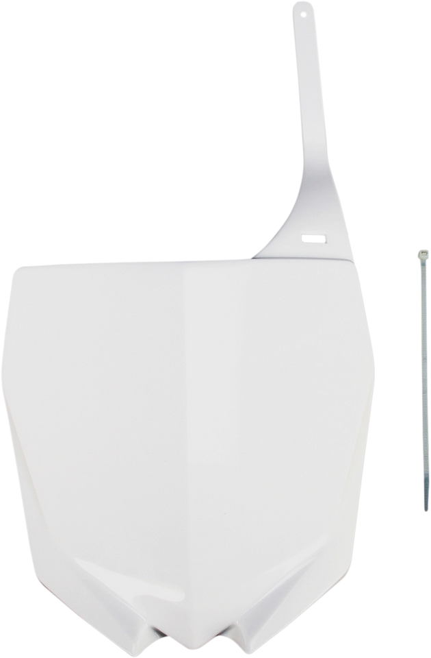 Restyled Number Plate - White - YZ - Lutzka's Garage