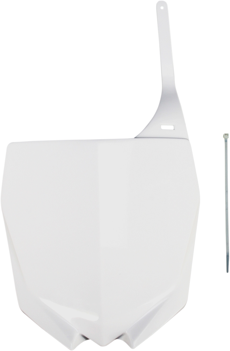 Restyled Number Plate - White - YZ - Lutzka's Garage