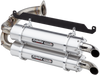 Stage 5 Slip-On Dual Muffler - Brushed Aluminum