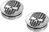 Swing Arm Covers - Contrast Cut - American Flag Skull - Custom